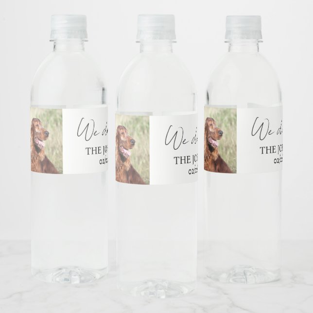 Étiquette Pour Bouteilles D'eau Personnalisé nous faisons trop mariage (Bouteilles)