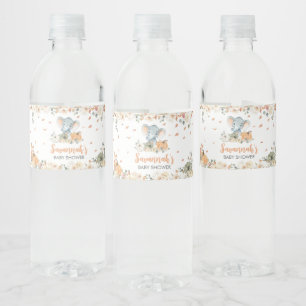 Étiquette Pour Bouteilles D'eau Petit Baby shower éléphant d'arachide