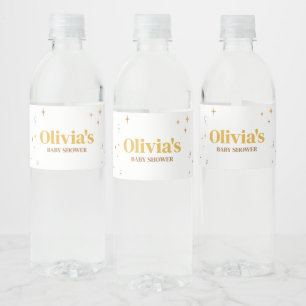 Étiquette Pour Bouteilles D'eau Petit Baby shower humain Shindig
