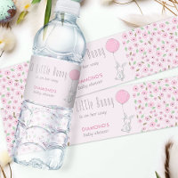 Petit Bunny Baby shower Floral rose