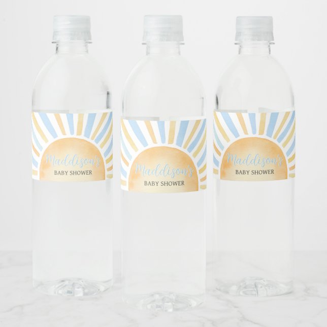 Étiquette Pour Bouteilles D'eau Petit rayon de soleil (Bouteilles)