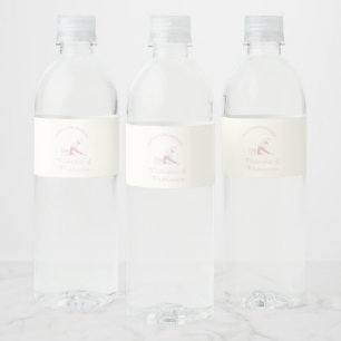Étiquette Pour Bouteilles D'eau Pilates et prosecco d'anniversaire tout âge