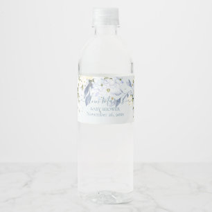 Étiquette Pour Bouteilles D'eau PixDezines Aquarelle Eucalyptus Gommier Bleu Maria