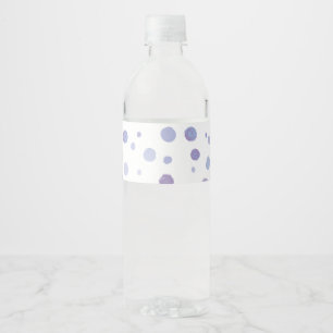 Étiquette Pour Bouteilles D'eau pois peint à la main