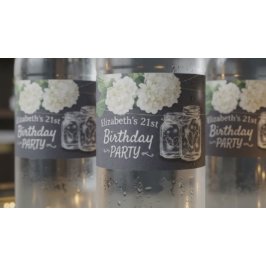 Étiquette Pour Bouteilles D'eau Pots Mason en Verre Guirlande Lumineuse Fleurs pou