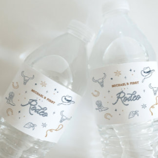 Étiquette Pour Bouteilles D'eau Premier rodéo