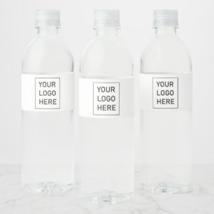 Étiquette Pour Bouteilles D'eau Professionnel Personnalisé Logo Entreprise Blanc