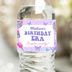 Étiquette Pour Bouteilles D'eau Purple Disco Dans Mon Anniversaire Anniversaire