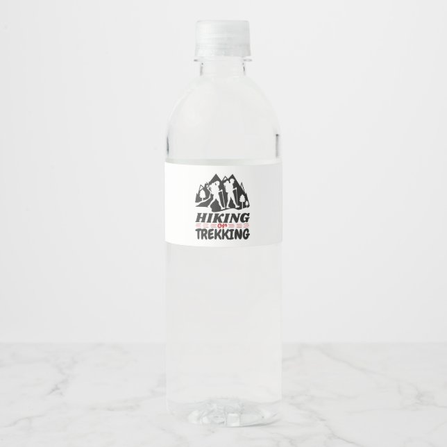 Étiquette Pour Bouteilles D'eau Randonnée ou trekking (Devant)