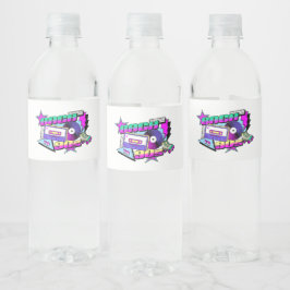 Étiquette Pour Bouteilles D'eau Retour aux années 90