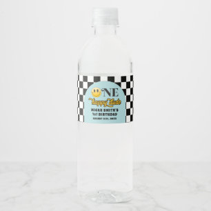 Étiquette Pour Bouteilles D'eau Retro Un heureux Mec Étiquette de bouteille d'eau
