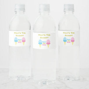 Étiquette Pour Bouteilles D'eau Révélation du genre de crème glacée