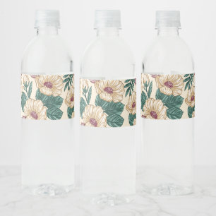 Étiquette Pour Bouteilles D'eau Rose