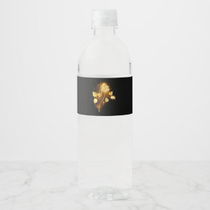 Étiquette Pour Bouteilles D'eau Rose d'or ( rose d'or )