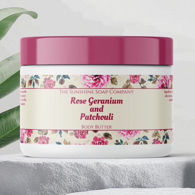 Étiquette Pour Bouteilles D'eau Roses roses roses imperméables Cosméables Étiquett (Créateur téléchargé)