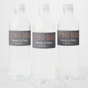 Étiquette Pour Bouteilles D'eau Russe Chalkboard Pays Je fais BBQ