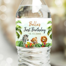 Safari de la Jungle tropicale Animaux Anniversaire