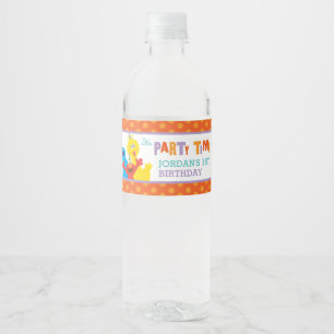 Étiquette Pour Bouteilles D'eau Sesame Street Pals Anniversaire