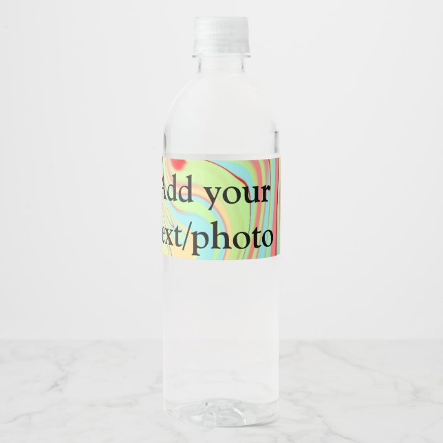 Étiquette Pour Bouteilles D'eau Simple acrylique pour marbre ajouter votre nom de  (Devant)