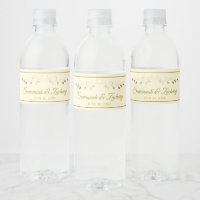 Simple Elegant Flourish Gold & Cream Mariage