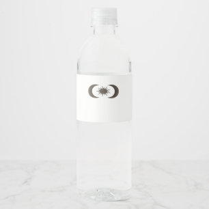 Étiquette Pour Bouteilles D'eau Soleils et Lunes Whimsigoth