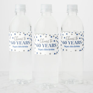 Étiquette Pour Bouteilles D'eau Souhaitez-vous célébrer l'anniversaire de Confet