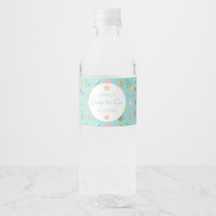 Étiquette Pour Bouteilles D'eau Sous la mer Anniversaire