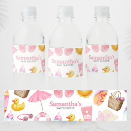 Étiquette Pour Bouteilles D'eau Splish Splash Summer Baby Shower