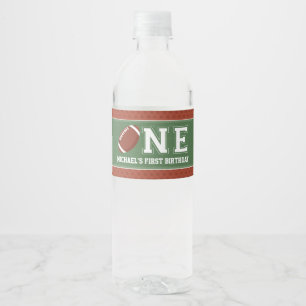 Étiquette Pour Bouteilles D'eau Sports, premier anniversaire du football