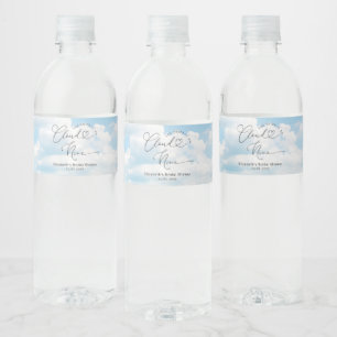 Étiquette Pour Bouteilles D'eau Sur Cloud Neuf Fête des mariées