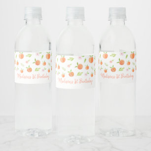 Étiquette Pour Bouteilles D'eau Sweet As A Peach Anniversaire