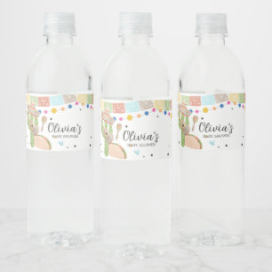Étiquette Pour Bouteilles D'eau Taco Bout A Baby Cactus Baby shower