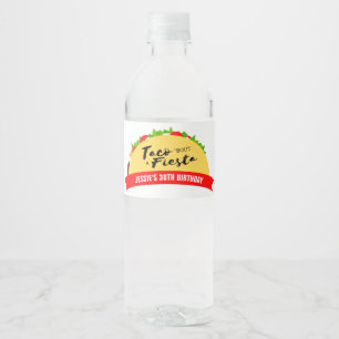 Étiquette Pour Bouteilles D'eau Taco 'Bout A Fiesta