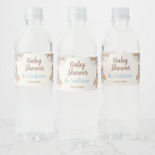 Étiquette Pour Bouteilles D'eau Teddy Bear Baby shower Boy