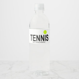 Étiquette Pour Bouteilles D'eau Tennis