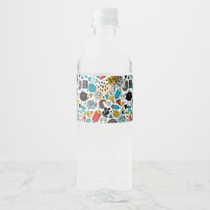 Étiquette Pour Bouteilles D'eau Tête folle
