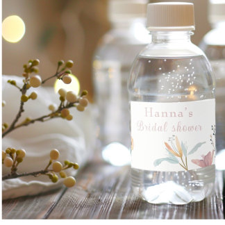 Étiquette Pour Bouteilles D'eau thé fête nuptiale