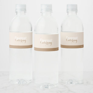 Étiquette Pour Bouteilles D'eau Traiteur Gourmet
