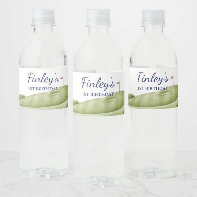 Étiquette Pour Bouteilles D'eau Trou En Un Parcours De Golf (Bouteilles)