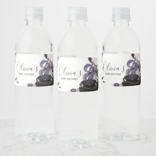 Étiquette Pour Bouteilles D'eau Un bébé brasse un Baby shower gothique d'Halloween