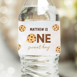 Étiquette Pour Bouteilles D'eau Un gâteau sucré Première fête d'anniversaire