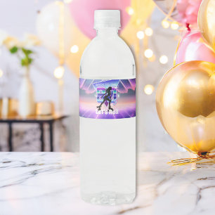 Étiquette Pour Bouteilles D'eau Vaporwave Roller Skate fête d'anniversaire