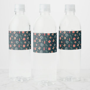 Étiquette Pour Bouteilles D'eau Vibes de Noël