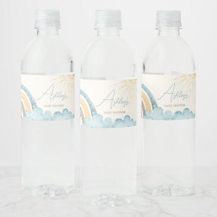 Étiquette Pour Bouteilles D'eau Voici Le Son Retro