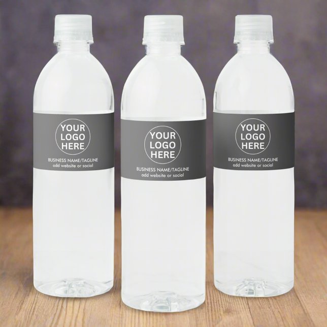 Étiquette Pour Bouteilles D'eau Votre logo l Cadeaux promotionnels professionnels  (Créateur téléchargé)