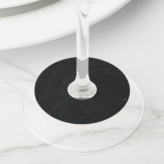 Étiquette Pour Verre De Vin Acceptation | Texture géométrique foncée (De près)