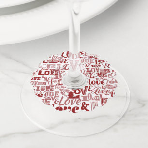 Étiquette Pour Verre De Vin Amour 6
