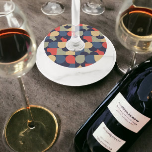 Étiquette Pour Verre De Vin Art vectoriel des années 70