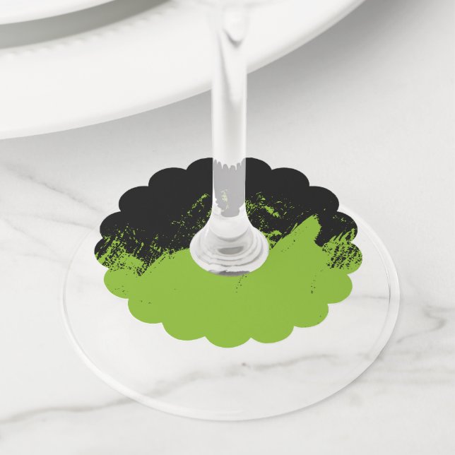 Étiquette Pour Verre De Vin Brosse 5 (De près)