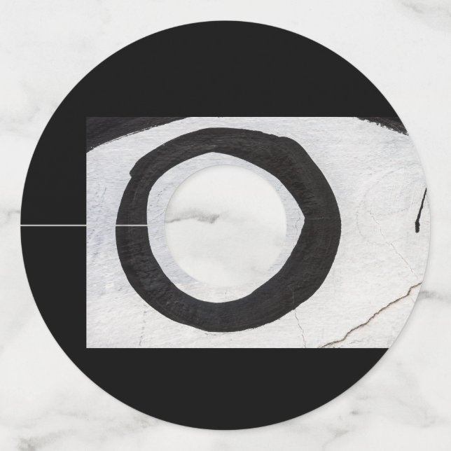 Étiquette Pour Verre De Vin cible déchirures (Devant)